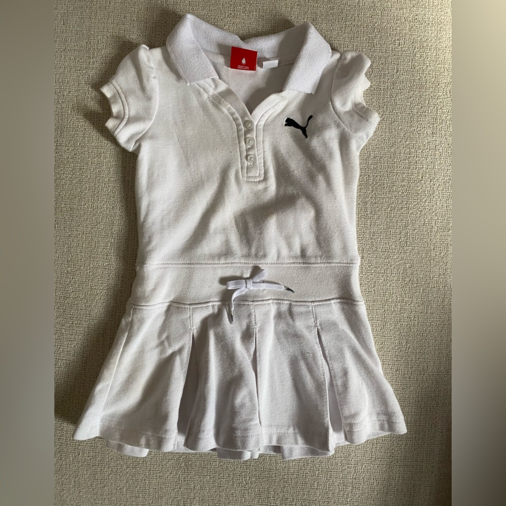 puma white polo dress